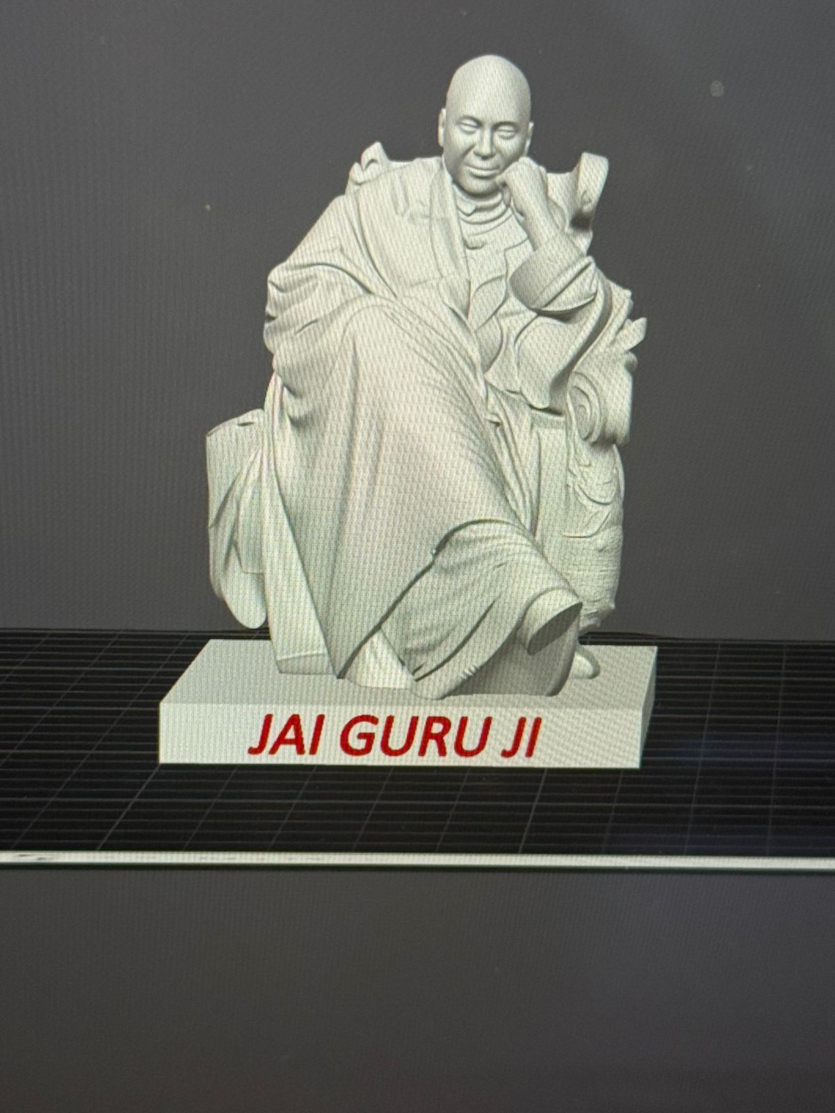 Jai Guru Ji 3D Printed Spiritual Sculpture
