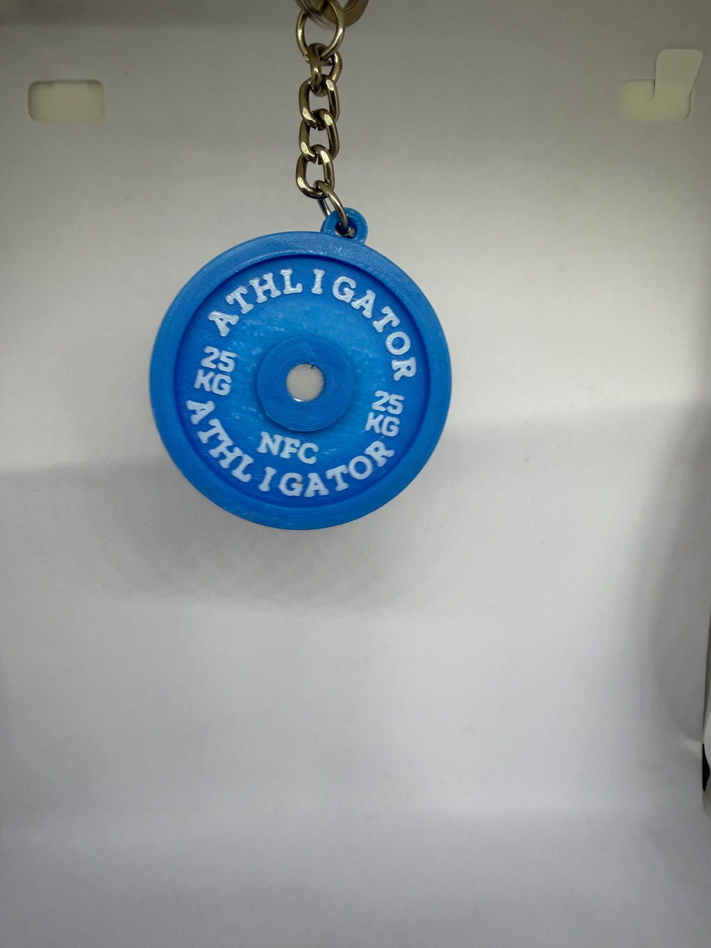 Custom NFC Weight Plate Keychain