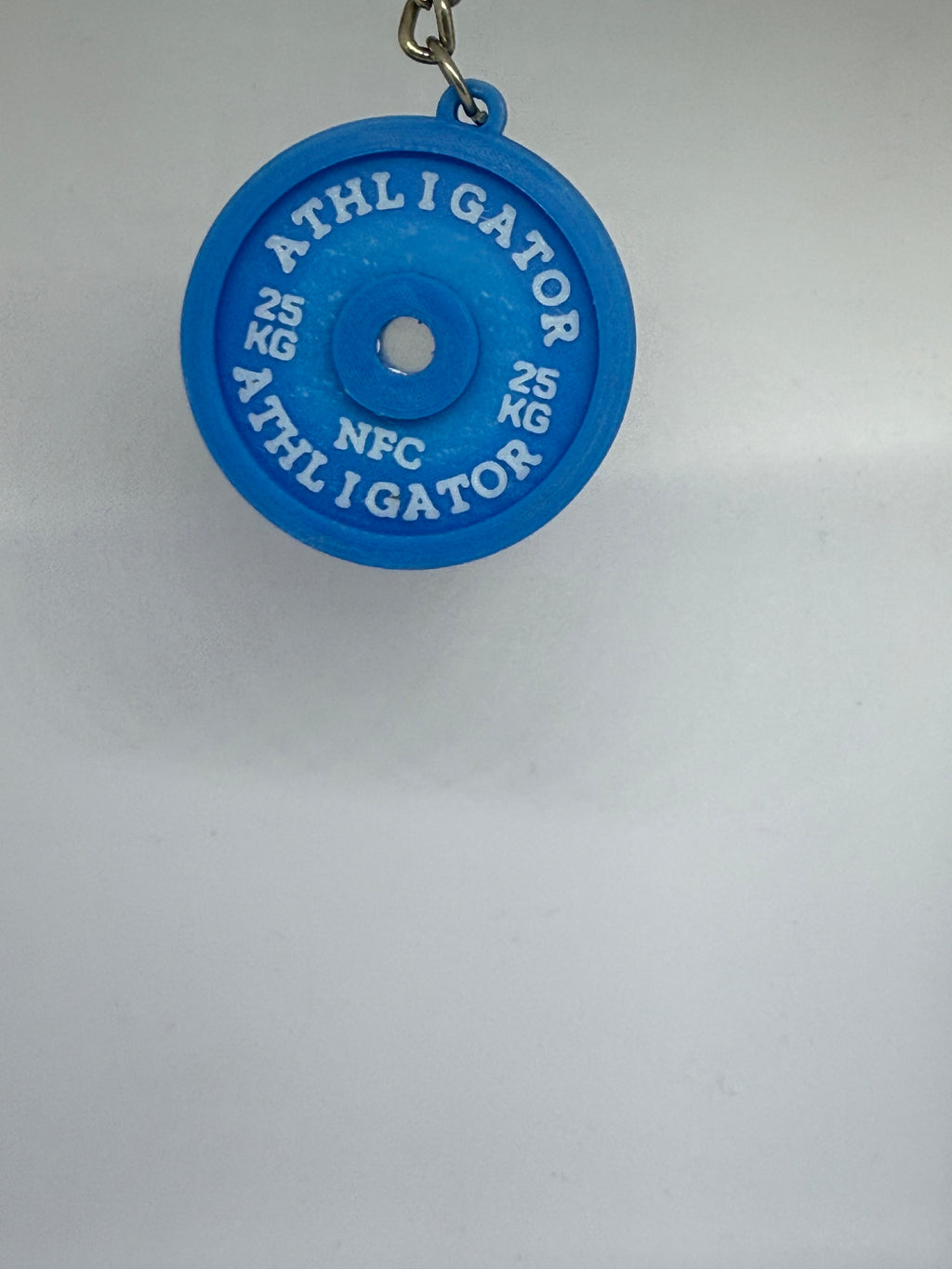 Custom NFC Weight Plate Keychain