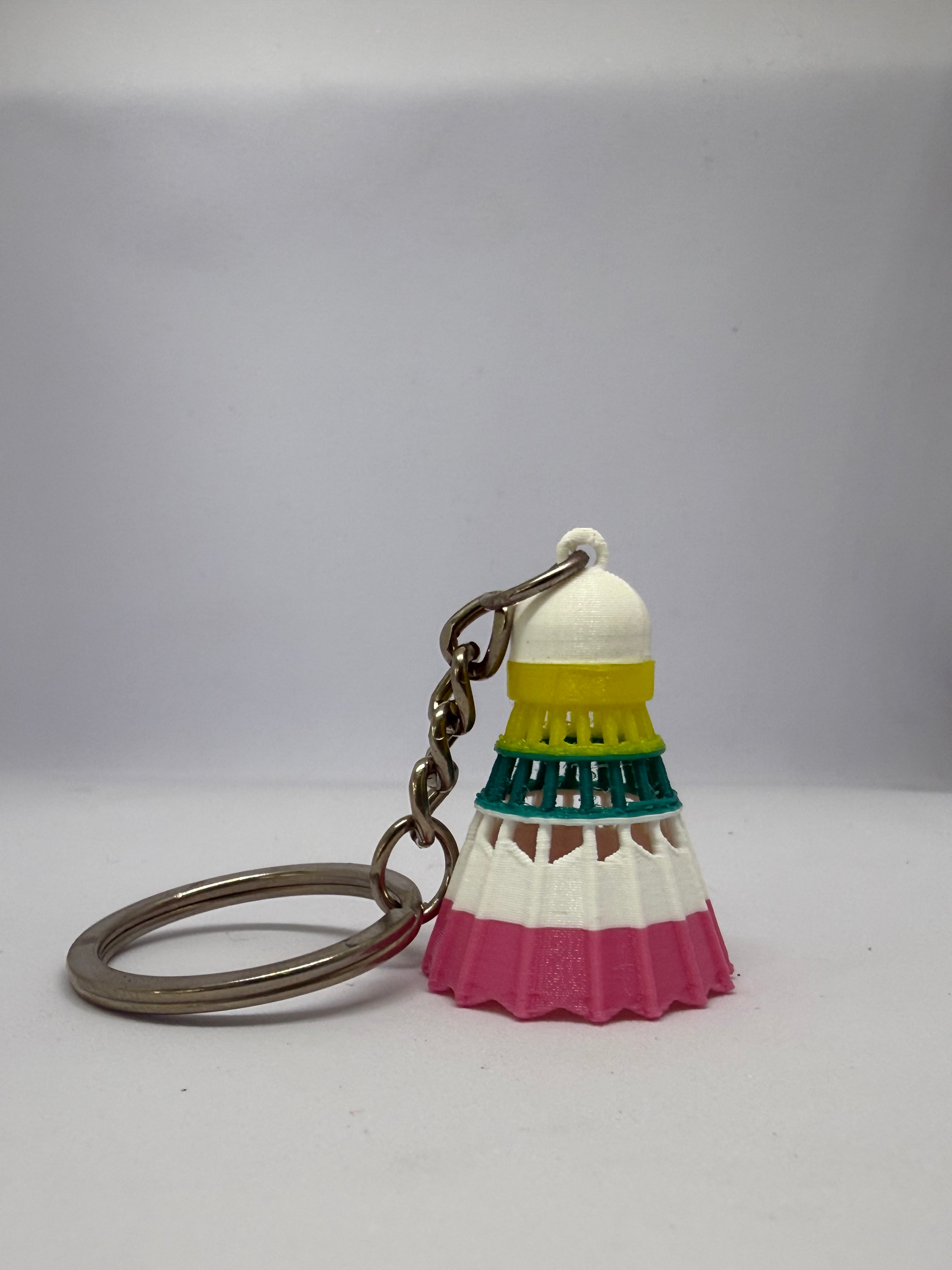 Mini Badminton Shuttlecock Keychain