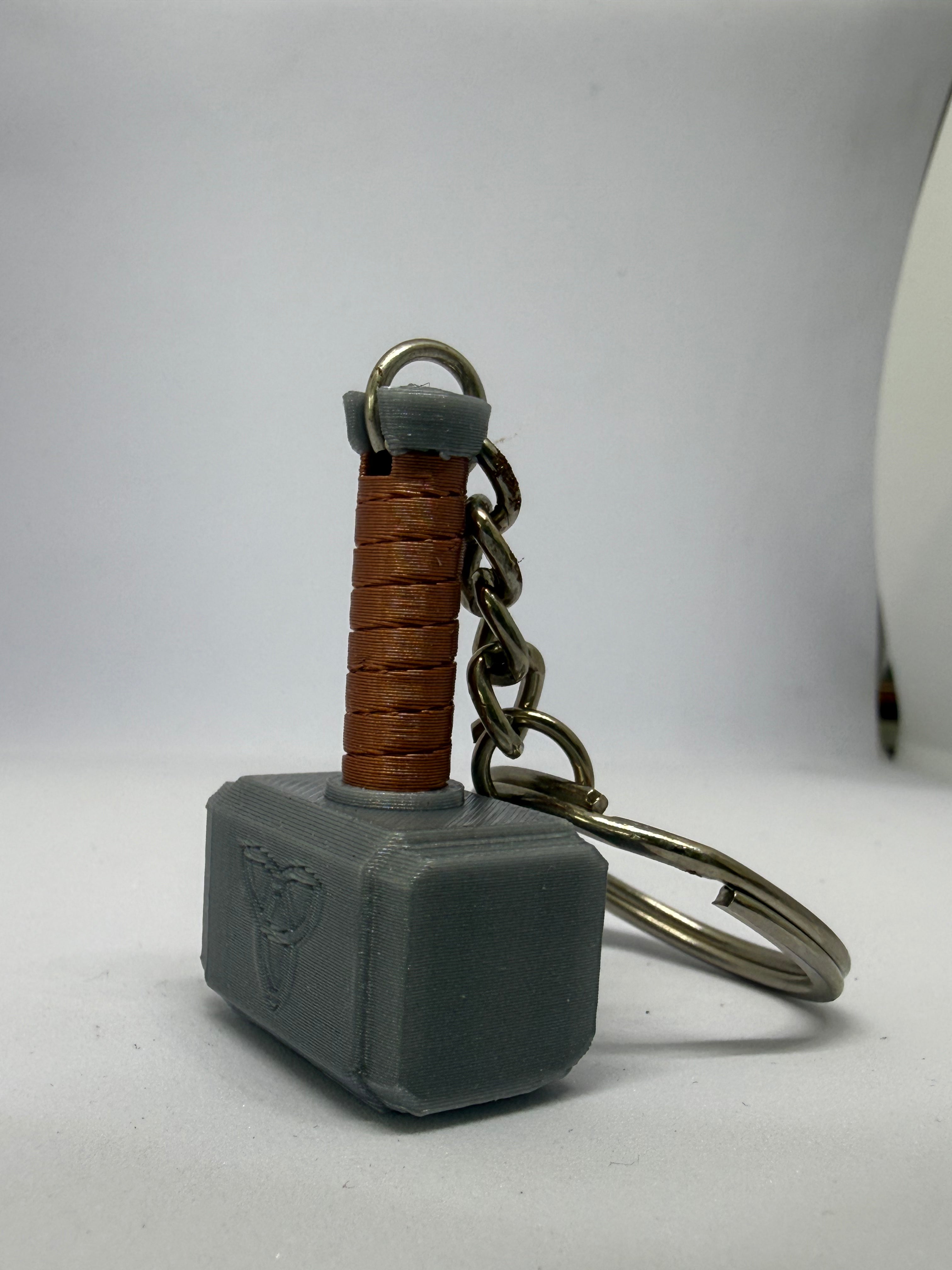Thor-Inspired Hammer Keychain