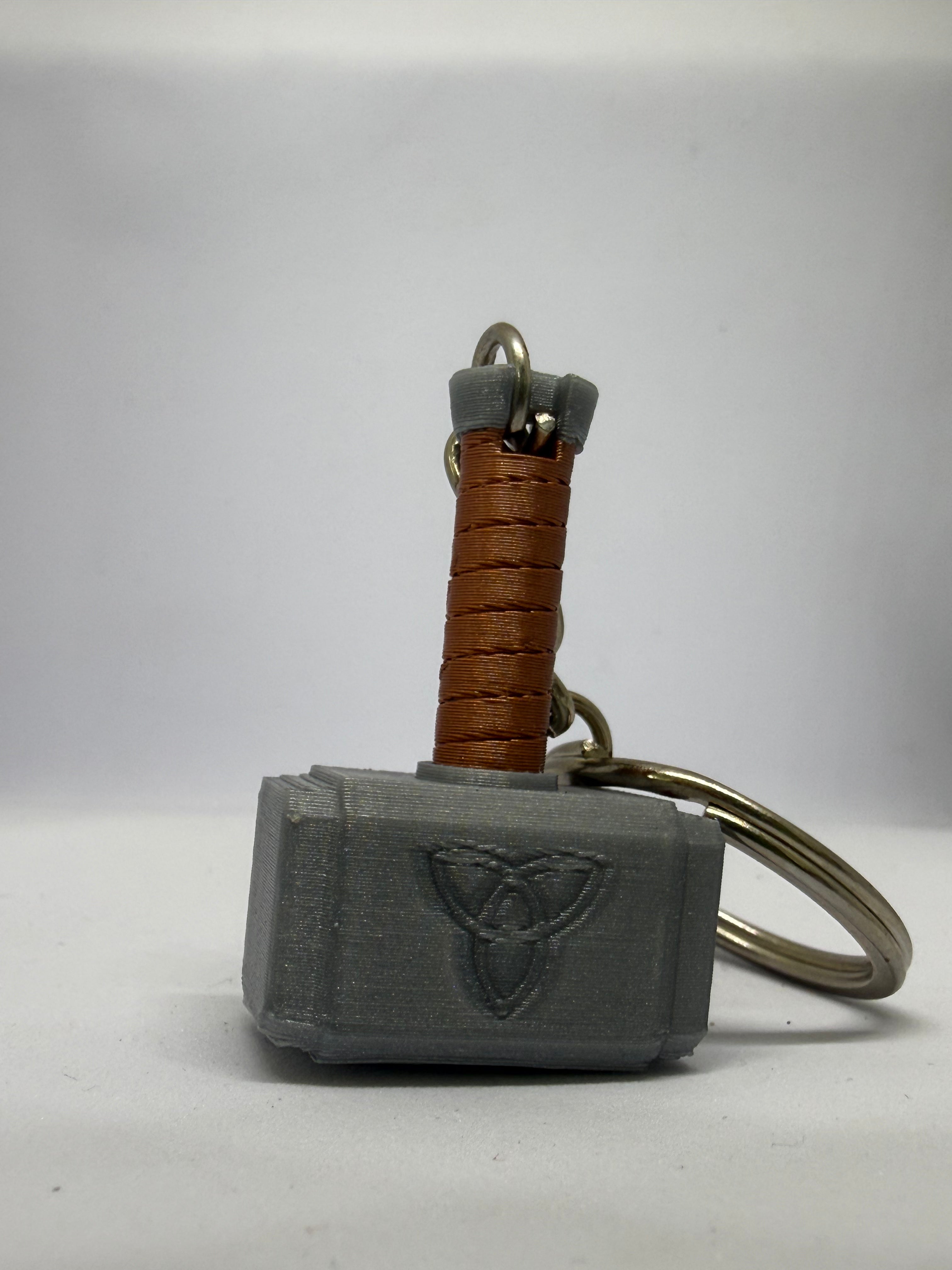 Thor-Inspired Hammer Keychain