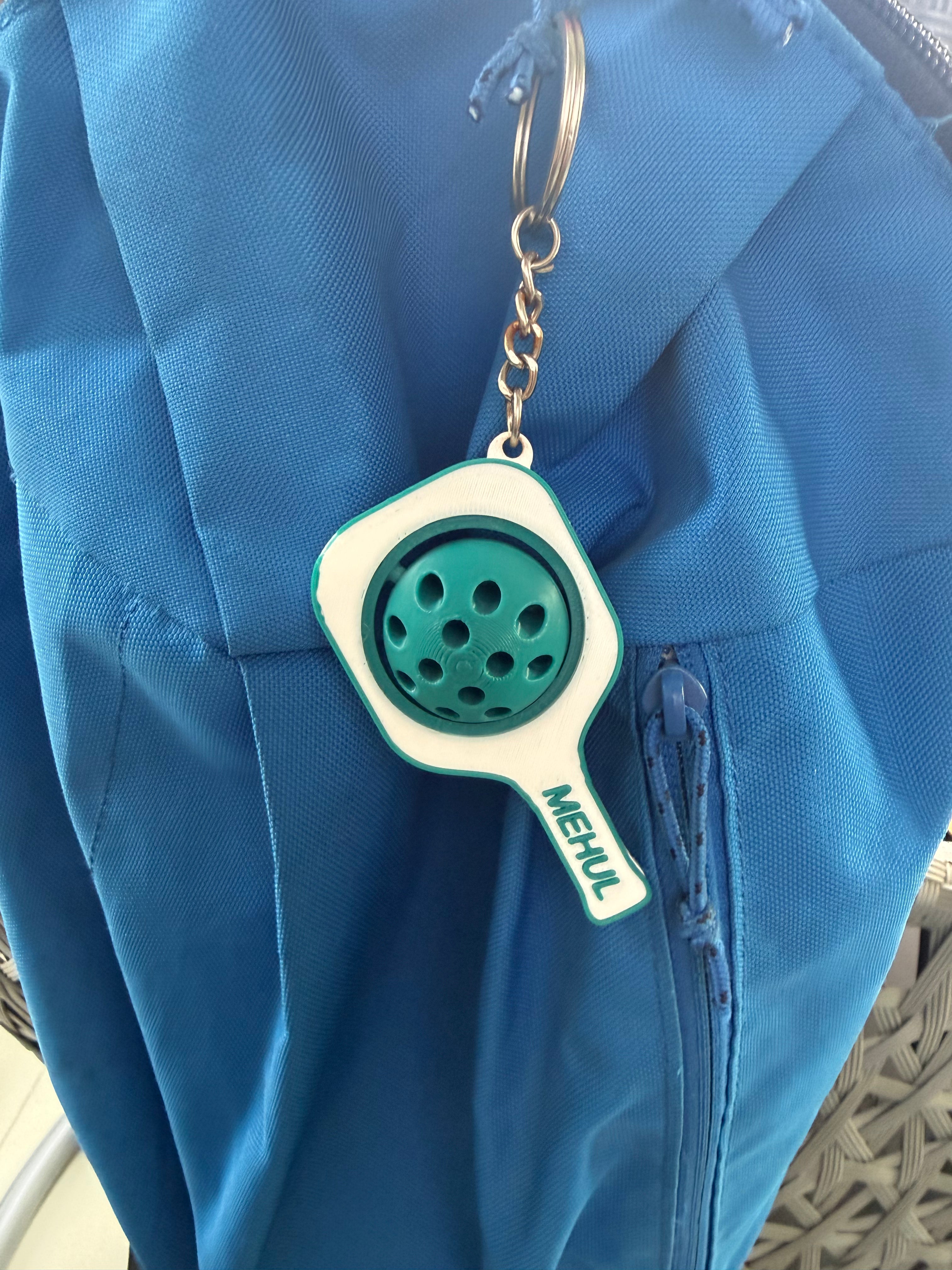 Pickleball Fidget Bag Charm