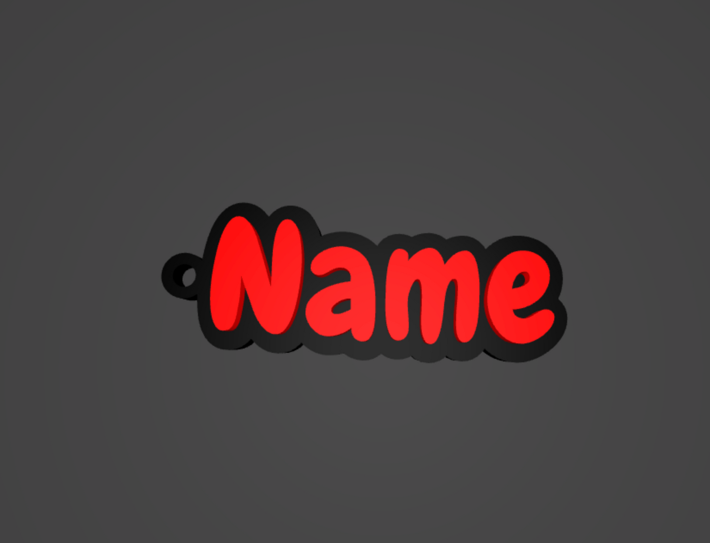 Custom Name Keychain